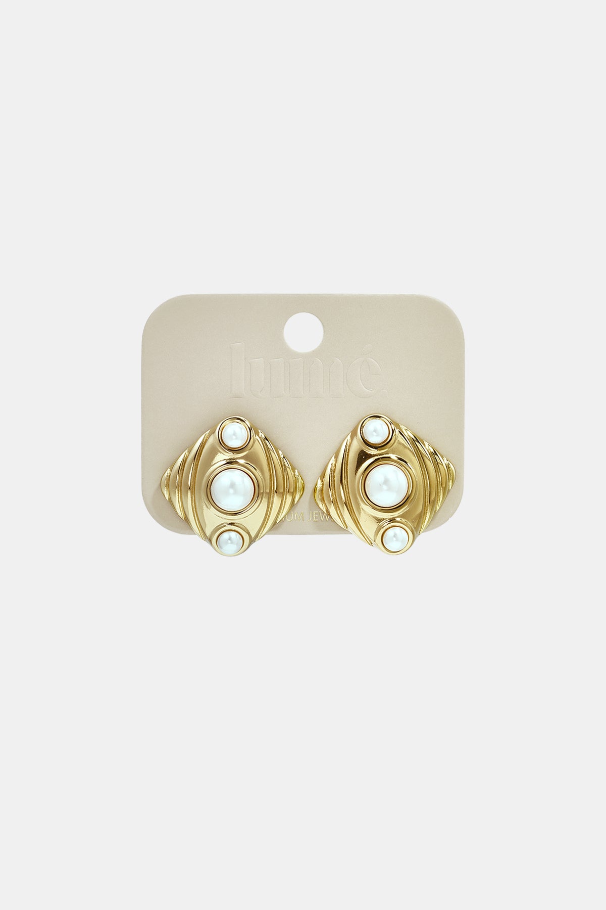 Stainless Steel Stud Earrings Geometric Shape Simple Daily Simple Series Women's jewelry