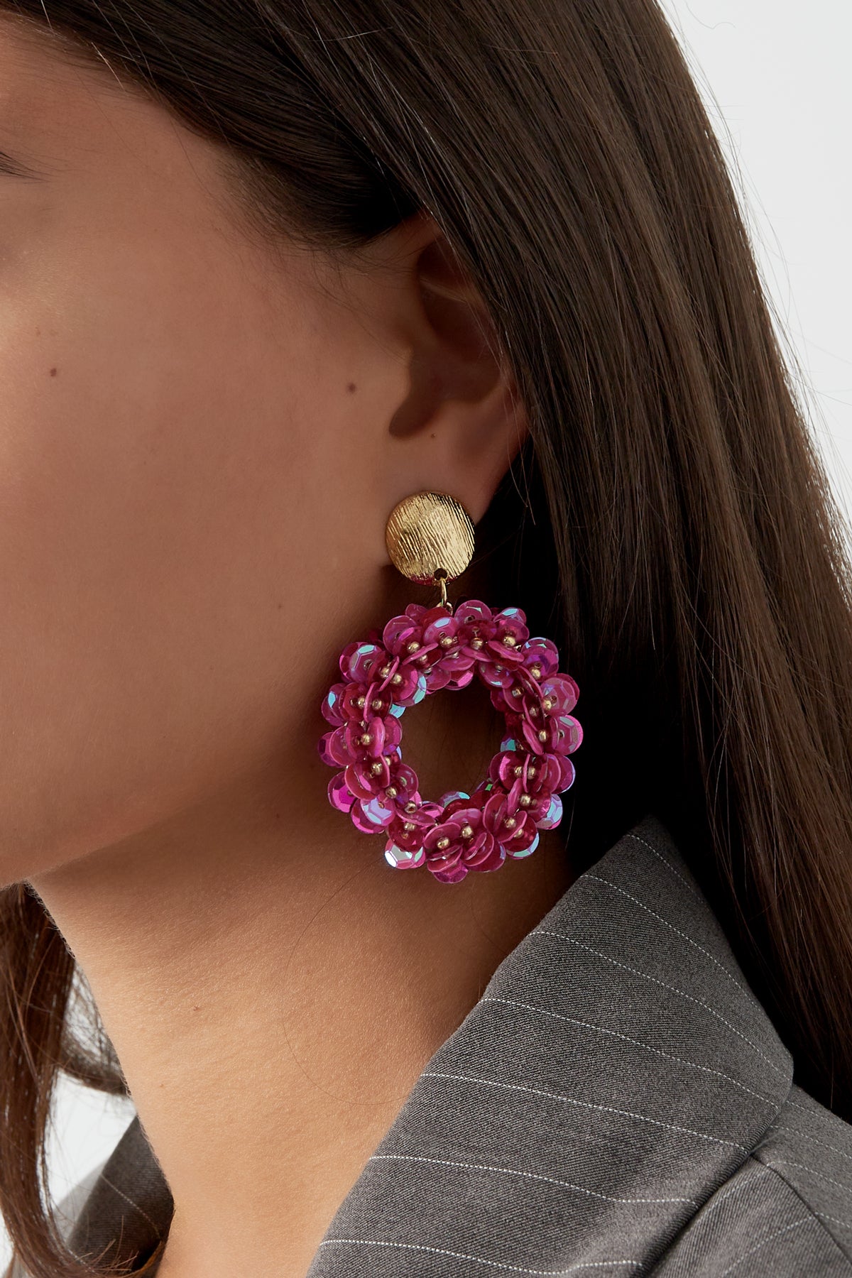 sequin spark earrings