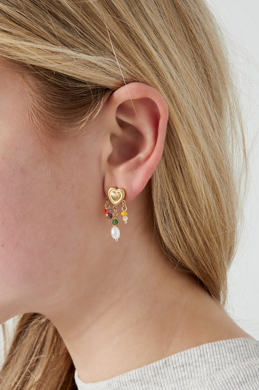 love rain earrings