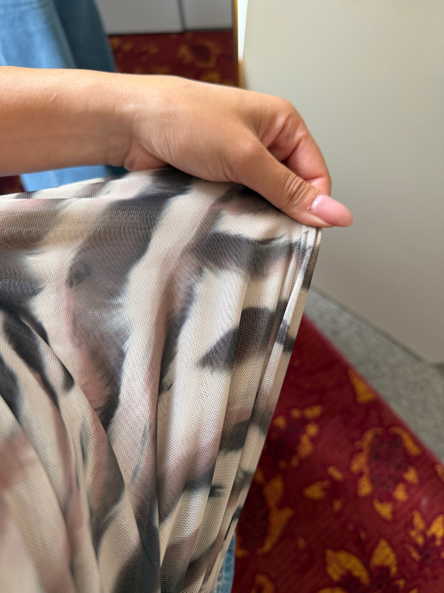 269-1 Zebra print top maat S