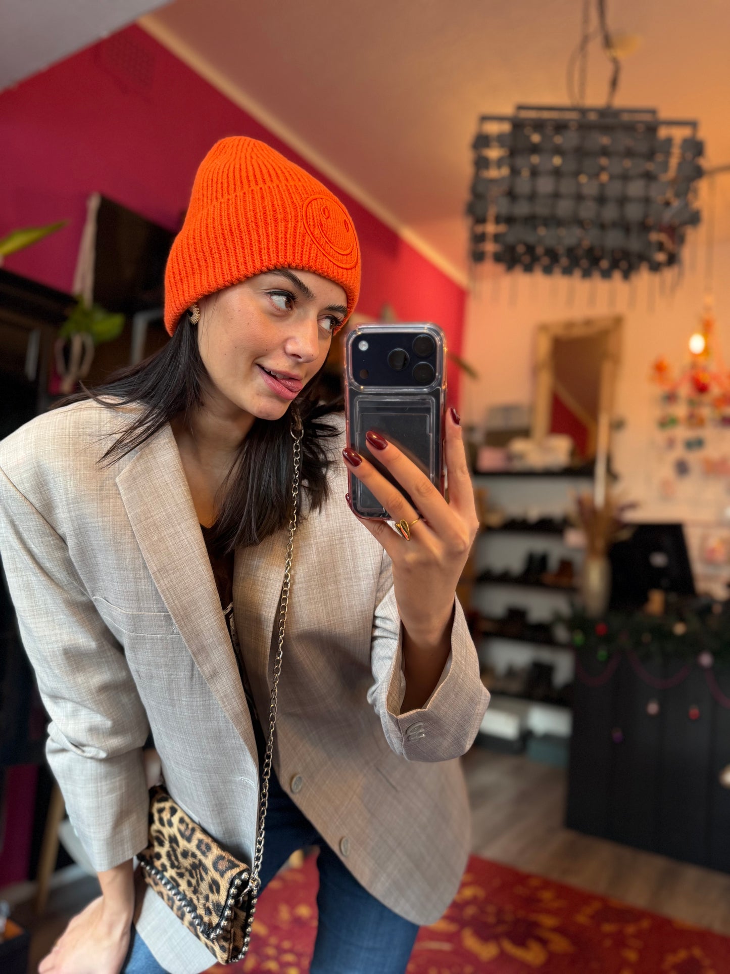 smiley muts oranje