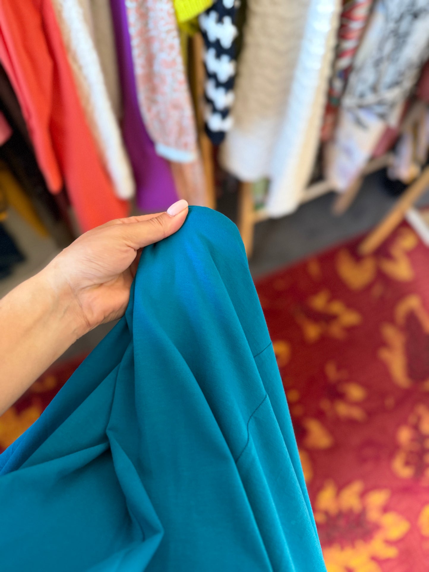 506-3 Heart jurk blauw maat M/L