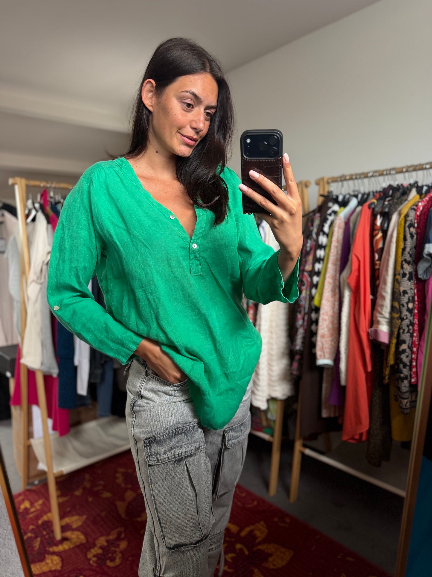 474-6 Perla Nera blouse maat L