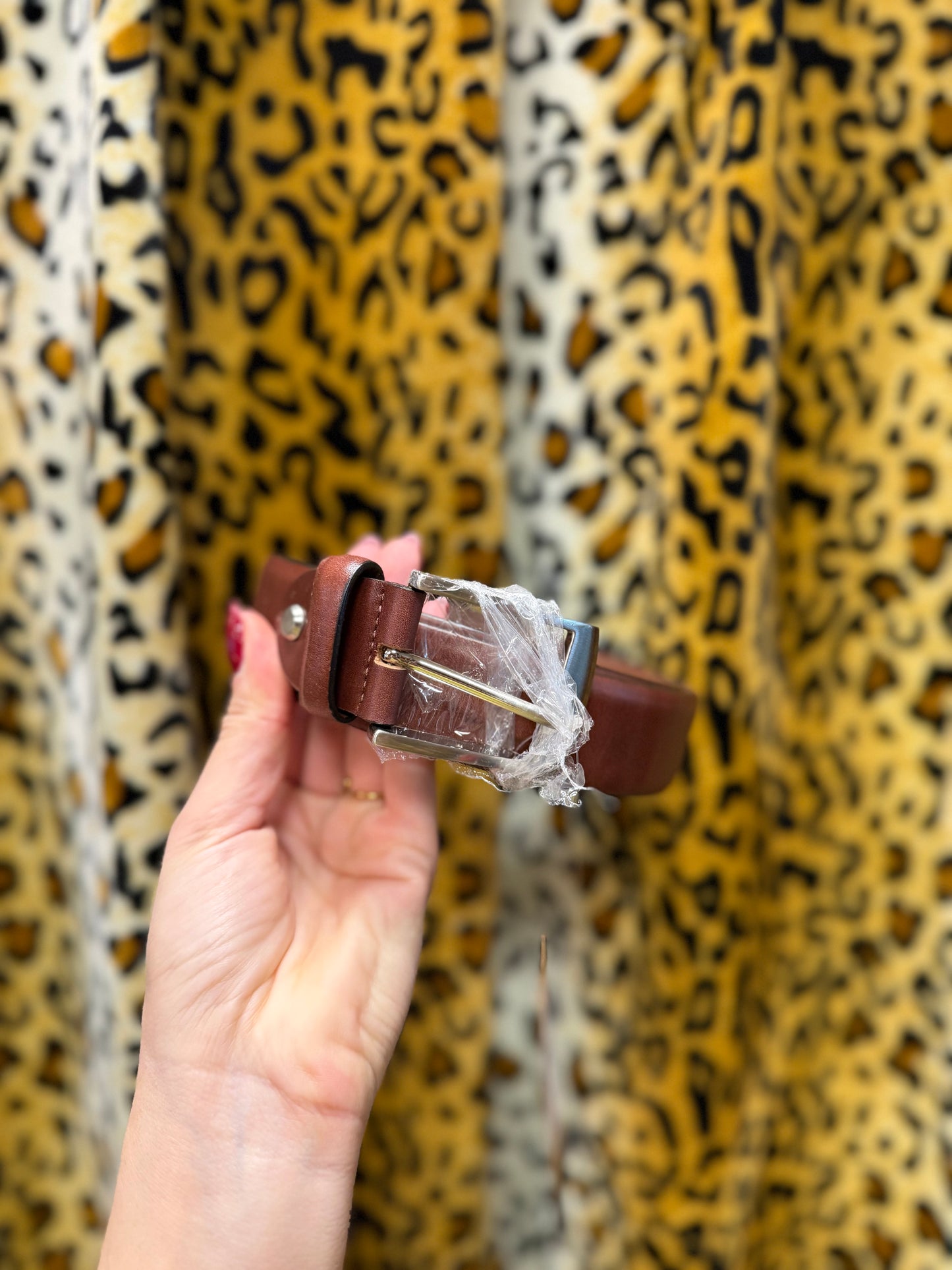 260-115/156 Old West heren riem real leather 105cm