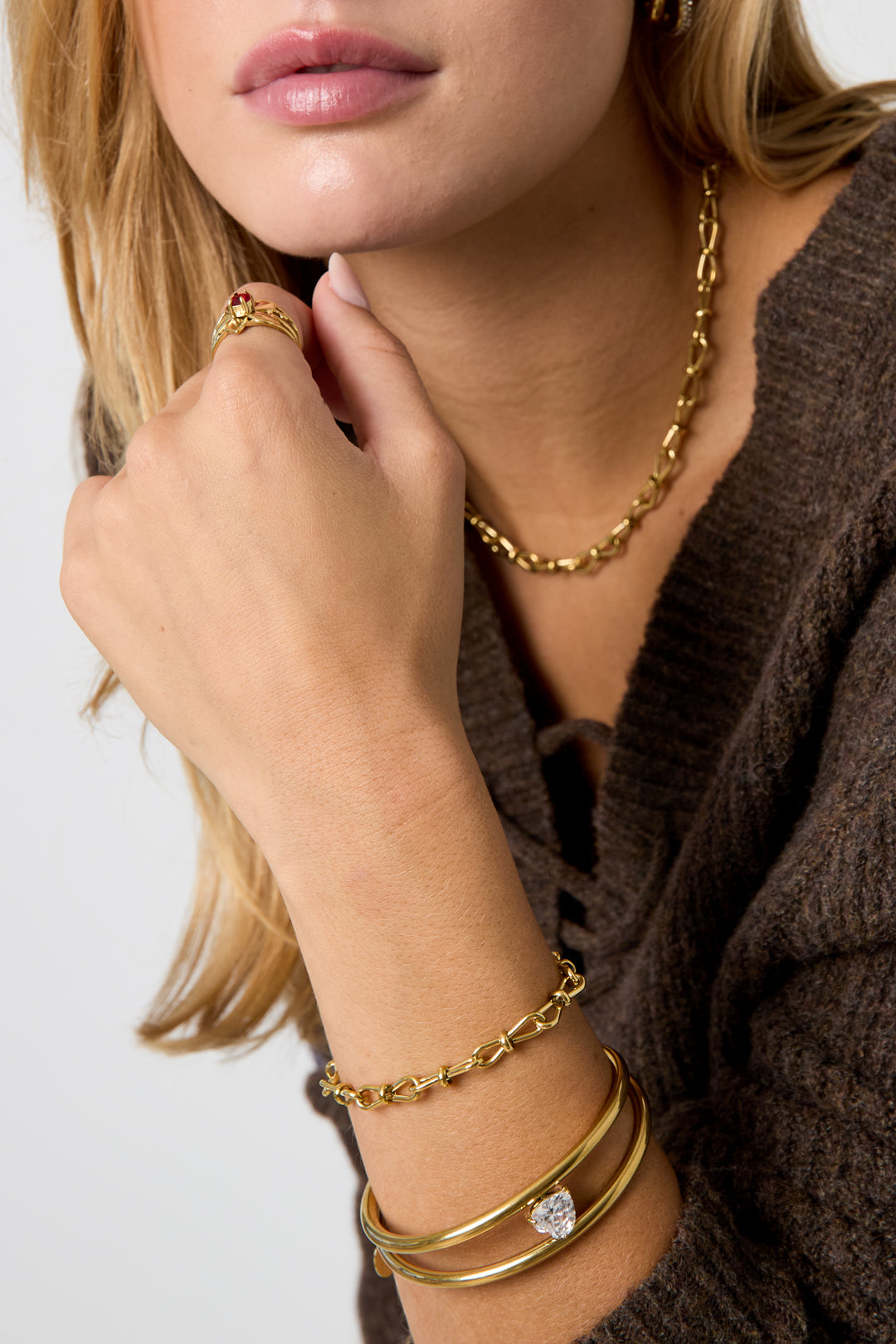 Stainless Steel Chain Bracelets Chain Simple Daily Simple Series Women's jewelry
