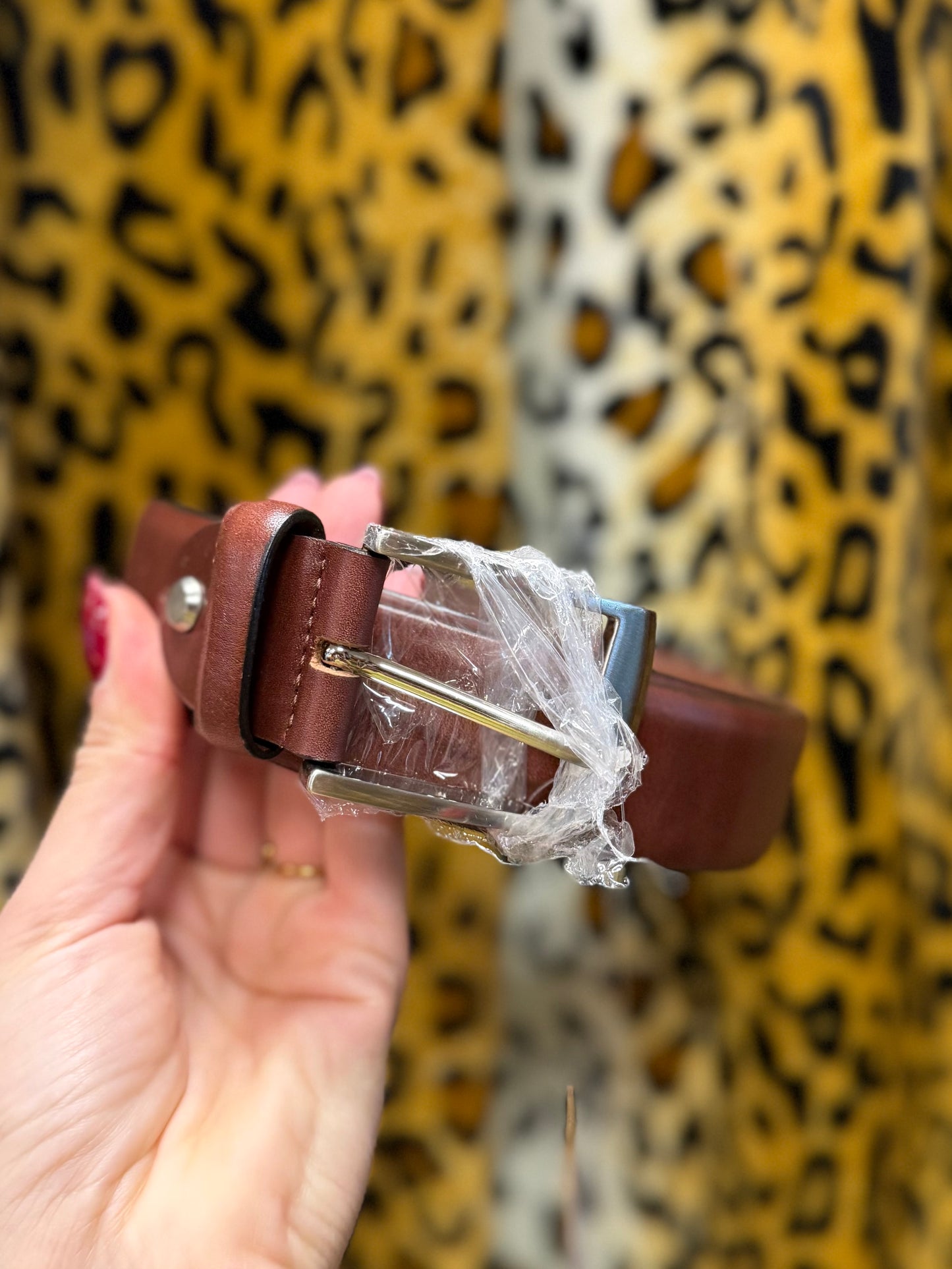 260-115/156 Old West heren riem real leather 105cm