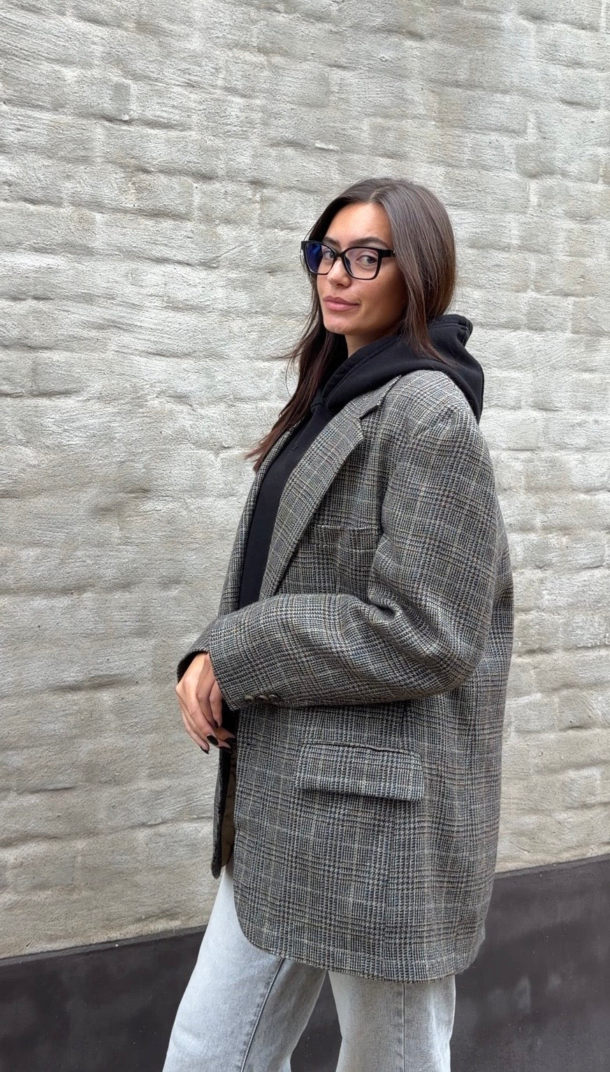 patrick james | 100% pure wool blazer | size L