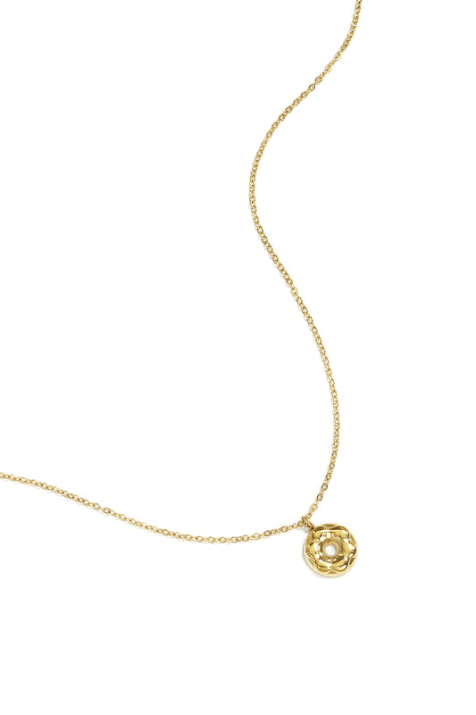Necklace with donut charm